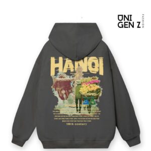Hình ảnh mô tả áo hoodie gánh rong Hà Nội