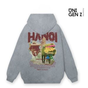 Hình ảnh mô tả áo hoodie gánh rong Hà Nội